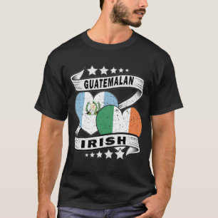 Camiseta Bandera Guatamalana E Irlandesa