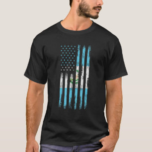 Camiseta Bandera Guatemalteca Estadounidense Por Medio Esta