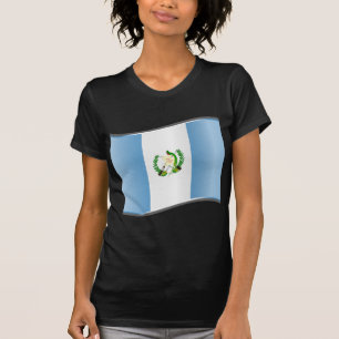 Camiseta Bandera guatemalteca ondulada
