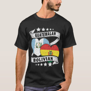 Camiseta Bandera Guatemalteca Y Boliviana