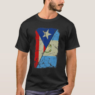 Camiseta Bandera guatemalteca y puertorriqueña juntan fans 