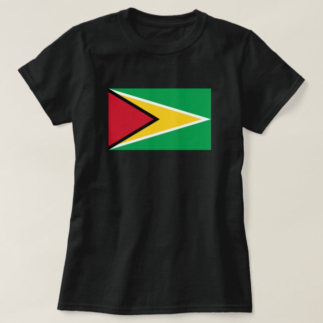 Camiseta Bandera guyanesa de Guyana Independencia del Carib (Diseño del anverso)