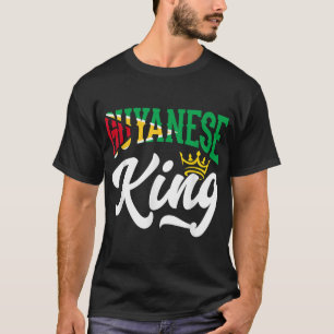Camiseta Bandera guyanesa del rey Guyana