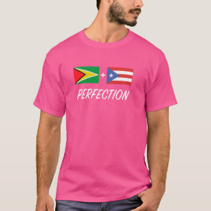 Camiseta Bandera guyanesa puertorriqueña Guyana Puerto Rico