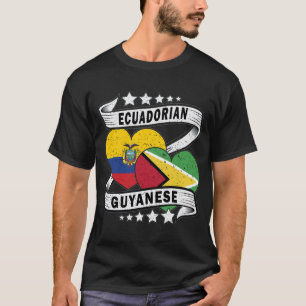 Camiseta Bandera Guyanesa Y Ecuatoriana