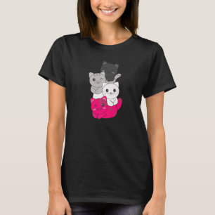 Camiseta Bandera Gynephilia Pile Pride Lgbtq Gatos Cute Gyn