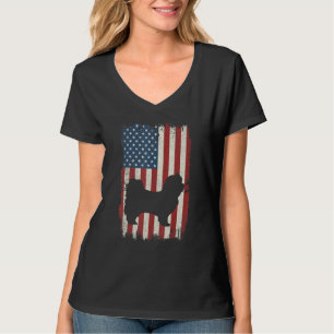 Camiseta Bandera Habanesa Estadounidense Usa Dog Puppy Uu 1