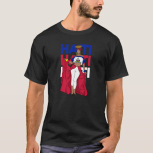 Camiseta Bandera haitiana de amor Orgullosa Princesa Corona
