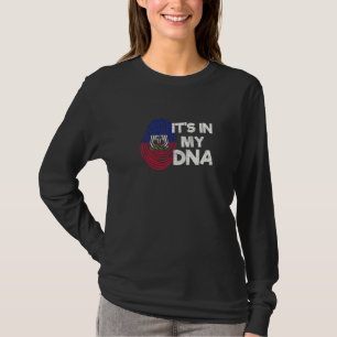 Camiseta Bandera Haitiana Es En Mi Adn Orgulloso Ayiti Fin