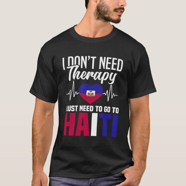 Camiseta Bandera haitiana Haití de vacaciones Haití raíces  (Anverso)