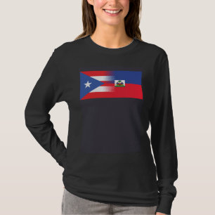 Camiseta Bandera haitiana puertorriqueña Puerto Rico Haití