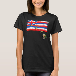 Camiseta Bandera Hawái de las Islas Hawái
