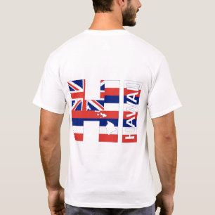 Camiseta Bandera hawaiana de las Islas HI Hawaii