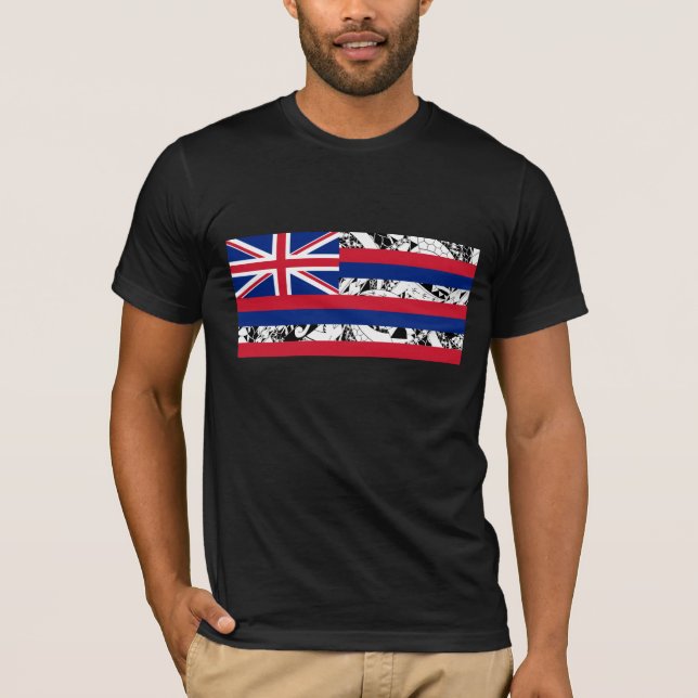 Camiseta Bandera hawaiana del estado - estilo polinesio (Anverso)