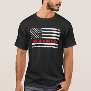 Camiseta Bandera hawaiana norteamericana Waipio USA recuerd