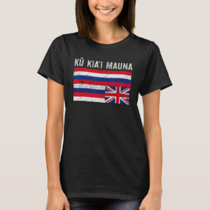 Camiseta Bandera hawaiana protesta, proteja a Mauna Kea, Ku