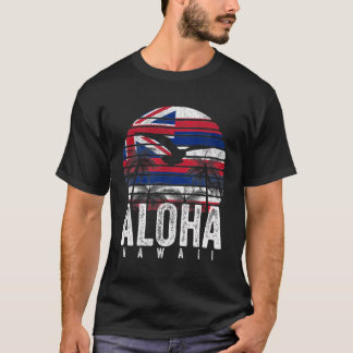 Camiseta Bandera hawaiana Retro Aloha me vintage