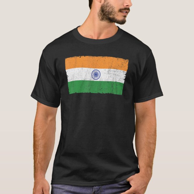 Camiseta Bandera hindú del Día de la República India 8 (Anverso)