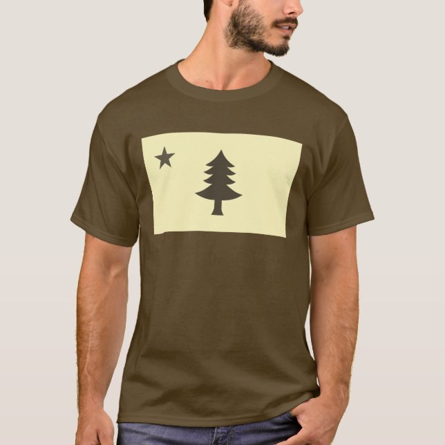 Camiseta Bandera histórica de Maine (1901-1909) (Anverso)