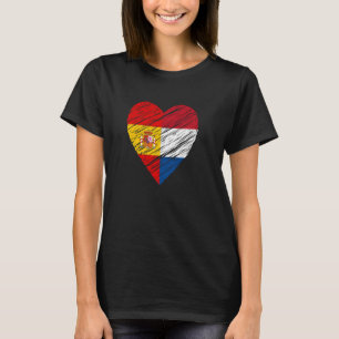 Camiseta Bandera holandesa de bandera española de los Paíse