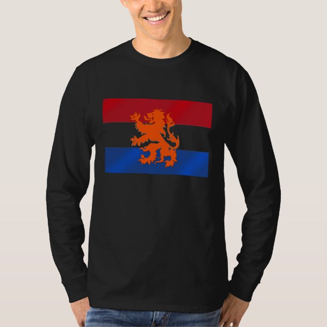 Camiseta Bandera holandesa del león del ing (Anverso)