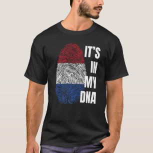 Camiseta Bandera holandesa Dna Fingerprint Países Bajos