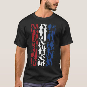 Camiseta Bandera holandesa hecha de peces - Diseño de pesca