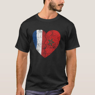 Camiseta Bandera holandesa marroquí Corazón Holandés Marrue