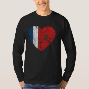 Camiseta Bandera holandesa marroquí Corazón Países Bajos Ba