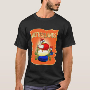 Camiseta Bandera holandesa neerlandesa Poultry Chicken Coop