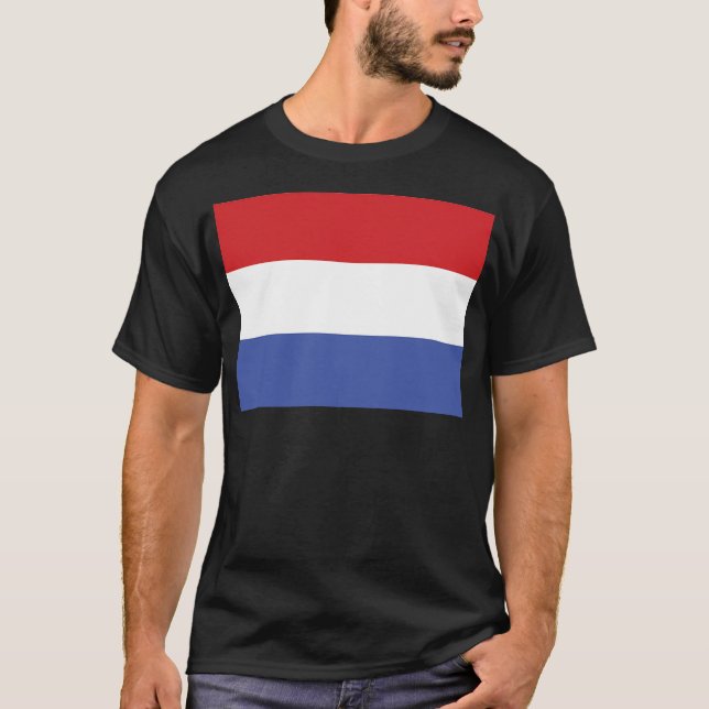 Camiseta Bandera holandesa. Países Bajos. Holanda. (Anverso)