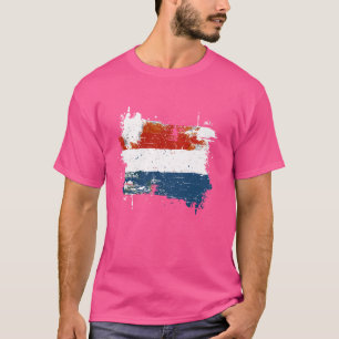 Camiseta Bandera holandesa Vintage Países Bajos