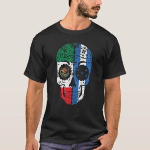 Camiseta Bandera hondureña mexicana México Honduras Cráneo