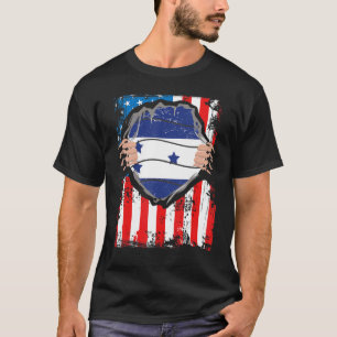 Camiseta Bandera hondureña norteamericana crece patriota ho