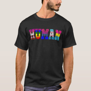 Camiseta Bandera humana LGBT Mes del orgullo LGBT LGBTQ Arc