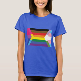 Camiseta Bandera inclusiva con colores T- Bi, Pan, Trans y 