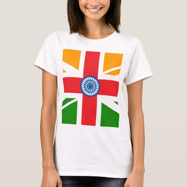 Camiseta Bandera india Anglo (Anverso)