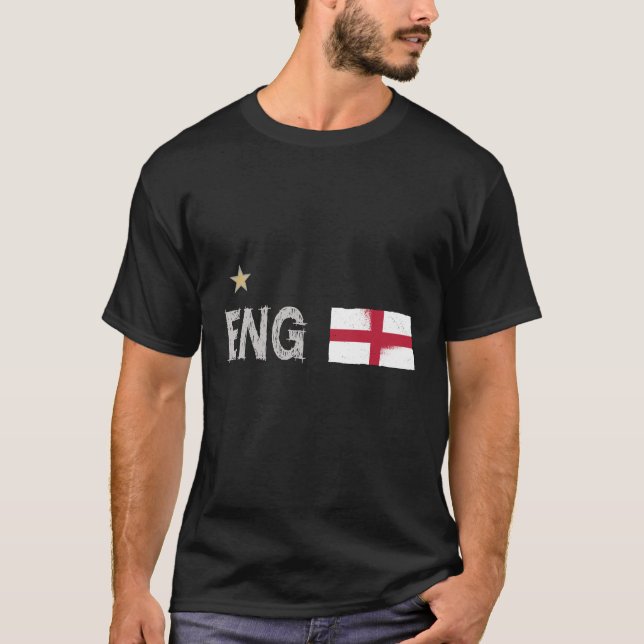Camiseta Bandera inglesa del hincha de fútbol de Inglaterra (Anverso)