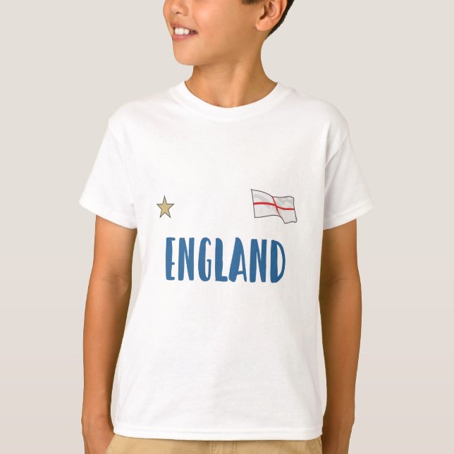 Camiseta Bandera inglesa del hincha de fútbol de Inglaterra (Anverso)