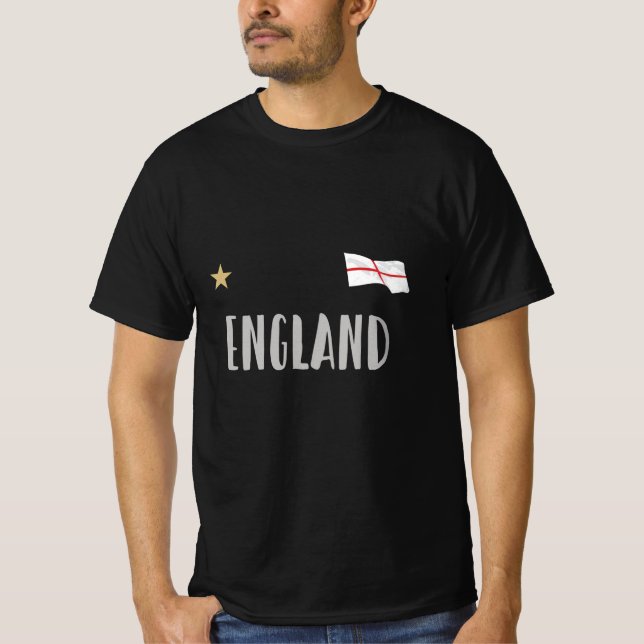 Camiseta Bandera inglesa del hincha de fútbol de Inglaterra (Anverso)
