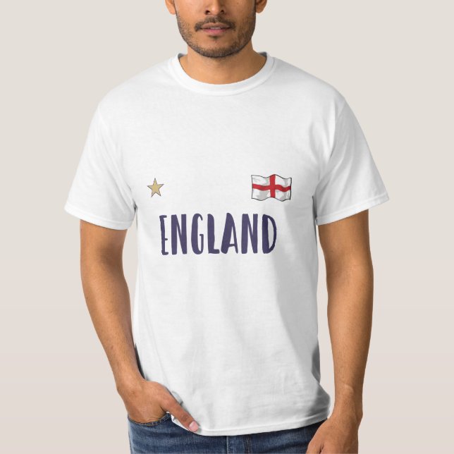 Camiseta Bandera inglesa del hincha de fútbol de Inglaterra (Anverso)