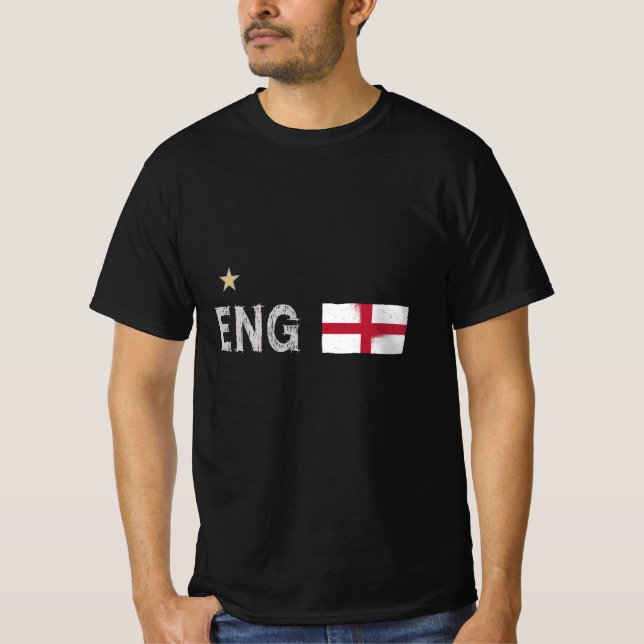 Camiseta Bandera inglesa del hincha de fútbol de Inglaterra (Anverso)