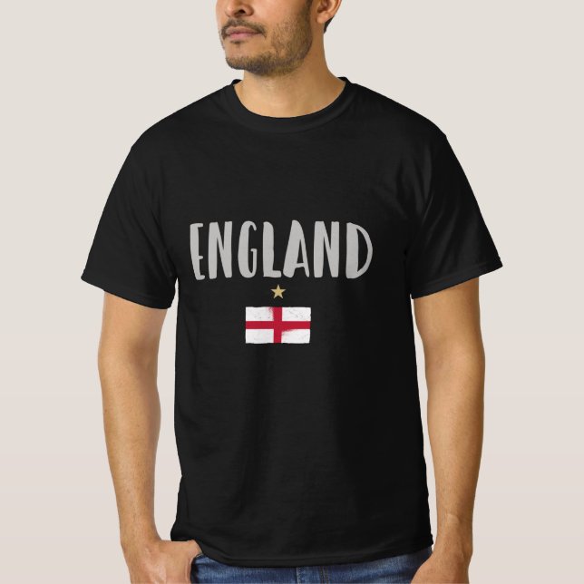 Camiseta Bandera inglesa del hincha de fútbol de Inglaterra (Anverso)