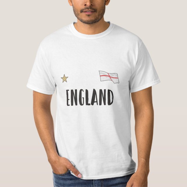 Camiseta Bandera inglesa del hincha de fútbol de Inglaterra (Anverso)