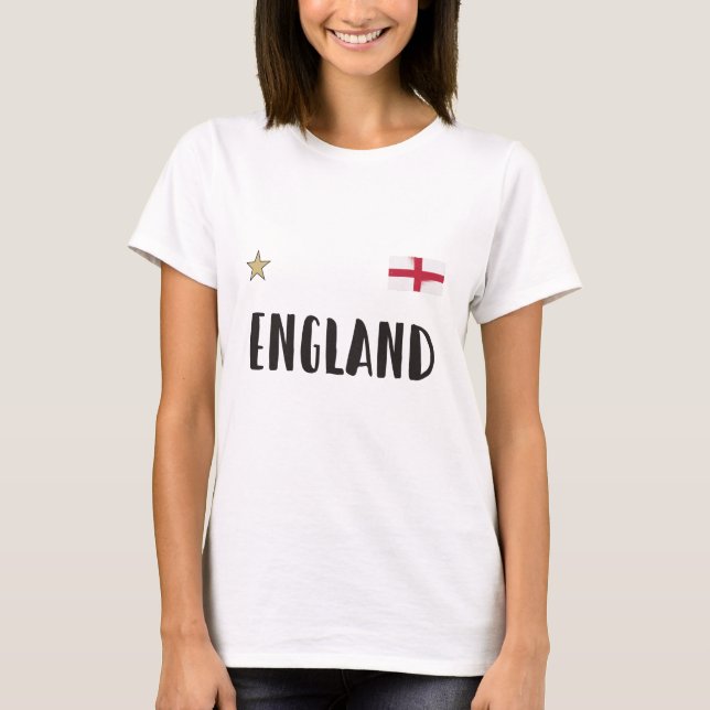 Camiseta Bandera inglesa del hincha de fútbol de Inglaterra (Anverso)