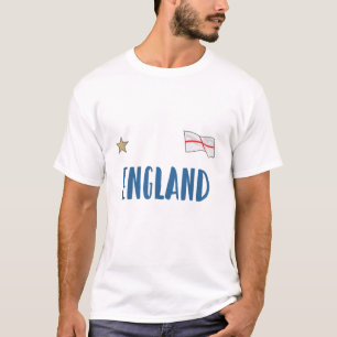 Camiseta Bandera inglesa del hincha de fútbol de Inglaterra