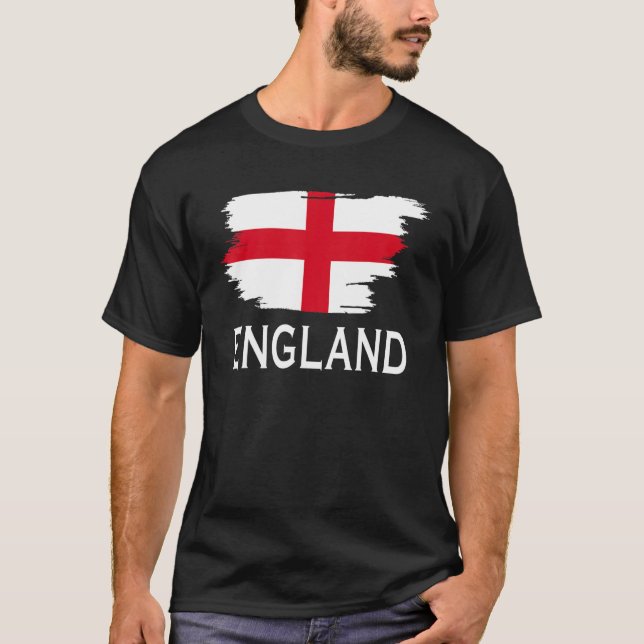 Camiseta Bandera inglesa del país de Inglaterra para hombre (Anverso)
