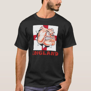 Camiseta Bandera inglesa INGLATERRA del bulldog y del St