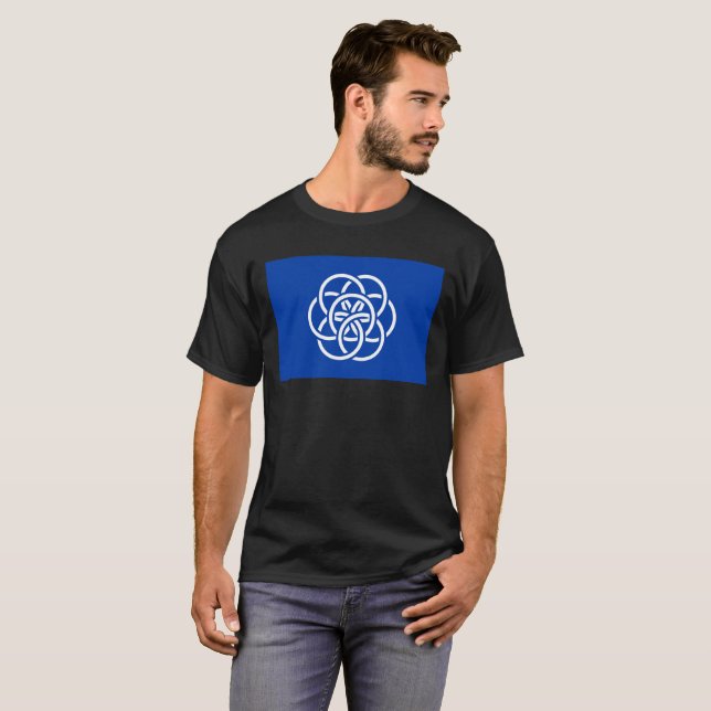 Camiseta Bandera internacional del planeta Tierra (Anverso completo)