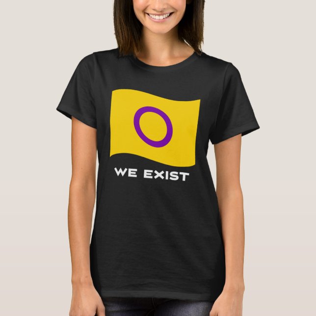Camiseta Bandera intersexual que existimos (Anverso)